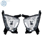 Set of 2 Front Chrome Fog Lights for Kia Sorento (2016-2018)
