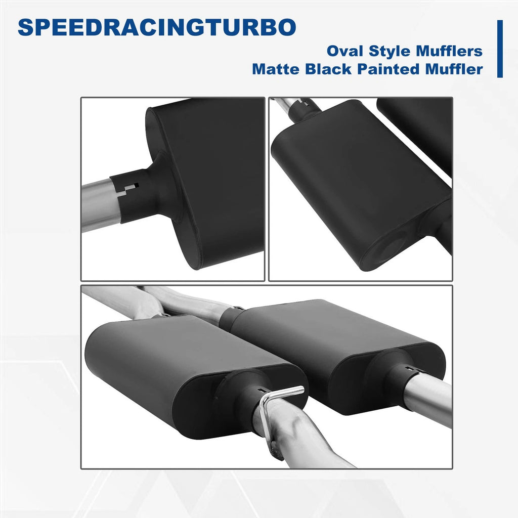 2.5" Oval Mufflers Catback Exhaust System for Dodge Challenger (2009–2014)