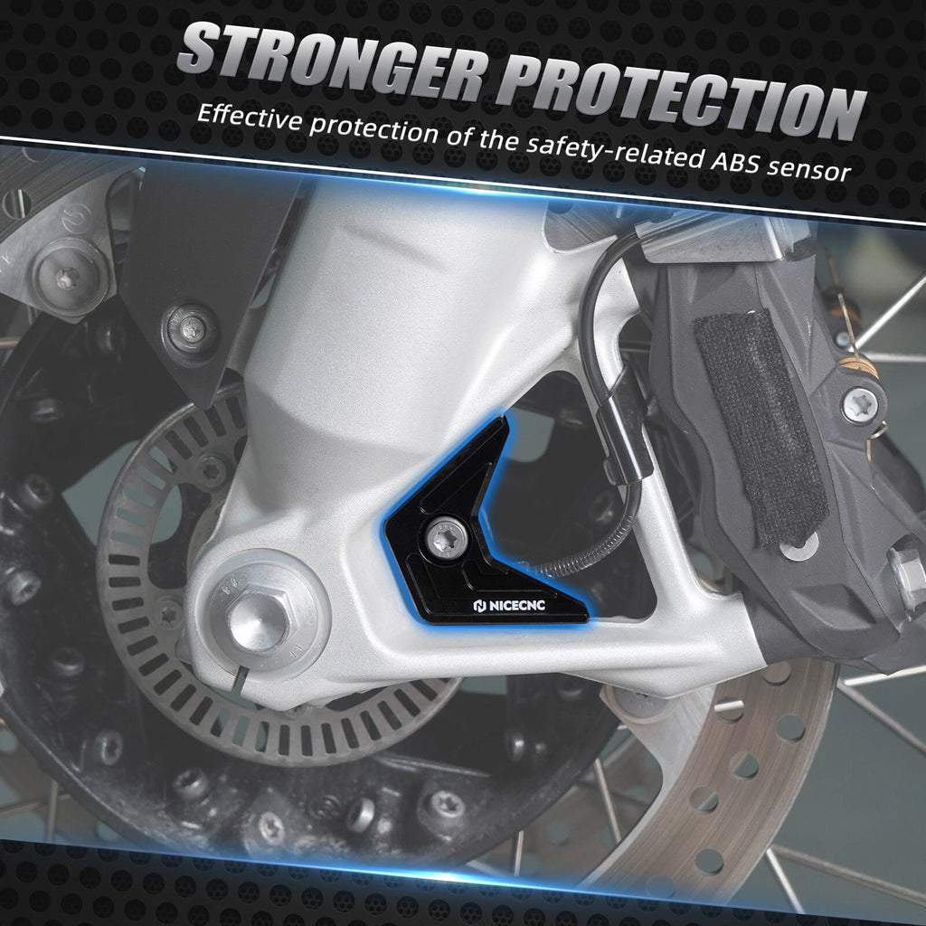 Anodized Front ABS Sensor Guard for BMW R1200GS (2013–2017) R1200GS Adventure (2013–2018)