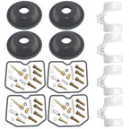 4X Carburetor Kit Diaphragm Plunger for Kawasaki EN500 (1996–2009)