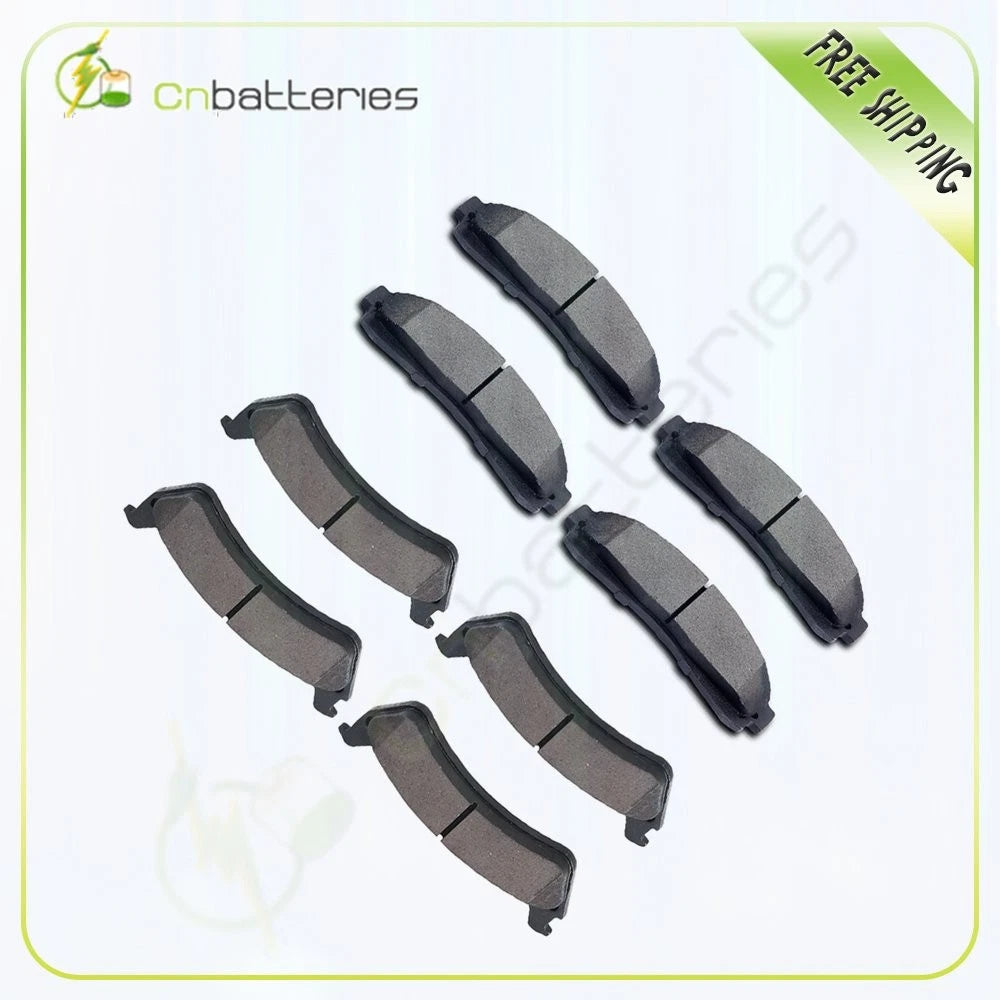 8 Metallic Brake Pads for Ford Ranger, Mercury Mountaineer (1998–2001)