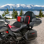Driver Passenger Seat & Backrest Pad for Harley Road Glide (2014 - 2023)