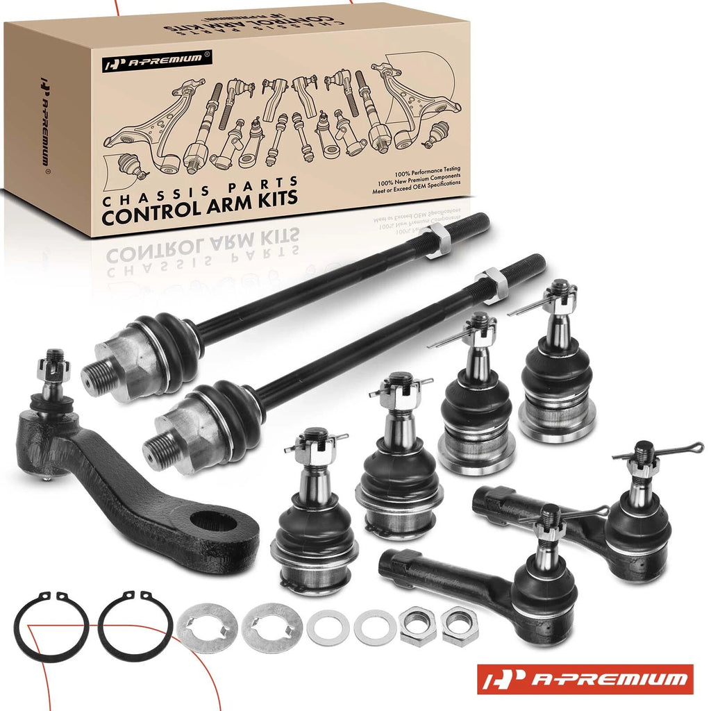 9x Pitman Arm & Tie Rod End for Chevrolet Silverado 1500 