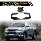 Set of 4 Carbon Fiber Pattern Door Handle Bowl Caps for Toyota Tundra (2022–2024)
