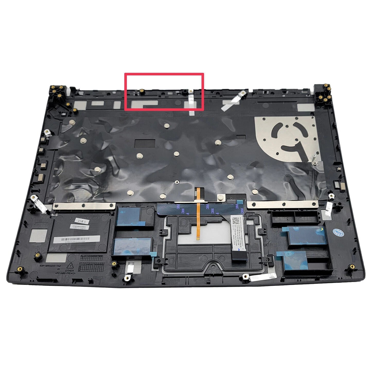 Backlit Keyboard Palmrest Upper Case for MSI GF65 (2019–2020) MS-16W1 Black US