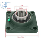 Set of 4 UCF211-32 4 Bolt Pillow Block Flange Bearings 2" Bore for UCF211