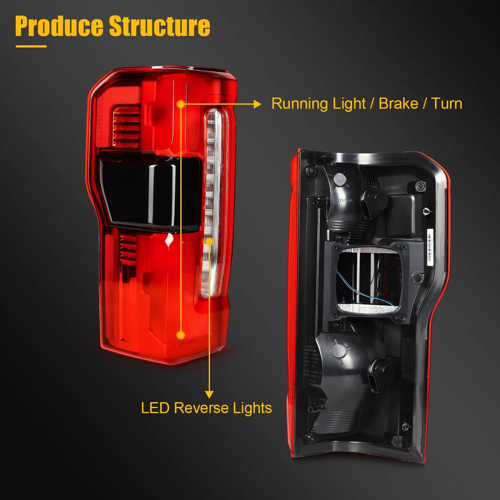 Tail Light Assembly for Ford F-250 F-350 Super Duty (2023–2024) w/Blind Spot Pair