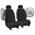Front & Rear Black Neoprene Seat Covers for Ford Ranger (2007 - 2011)
