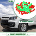 Tailgate Handle Rod Clips for Chevrolet Silverado (1999–2009) No. 88981030, 20 Pair
