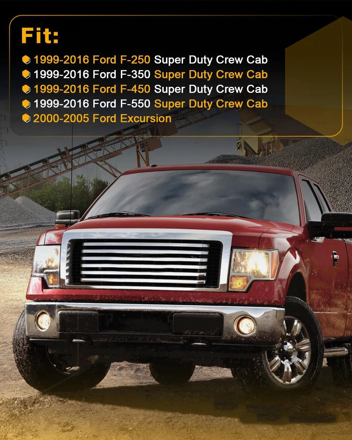 4X Door Lower Weatherstrip Seal for Ford F250 F350 F450 F550 Super Duty (1999–2016)