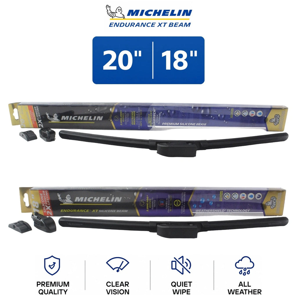 Set of 2 Wiper Blades for Mazda (2004–2011) - 20"/18" Michelin Endurance XT