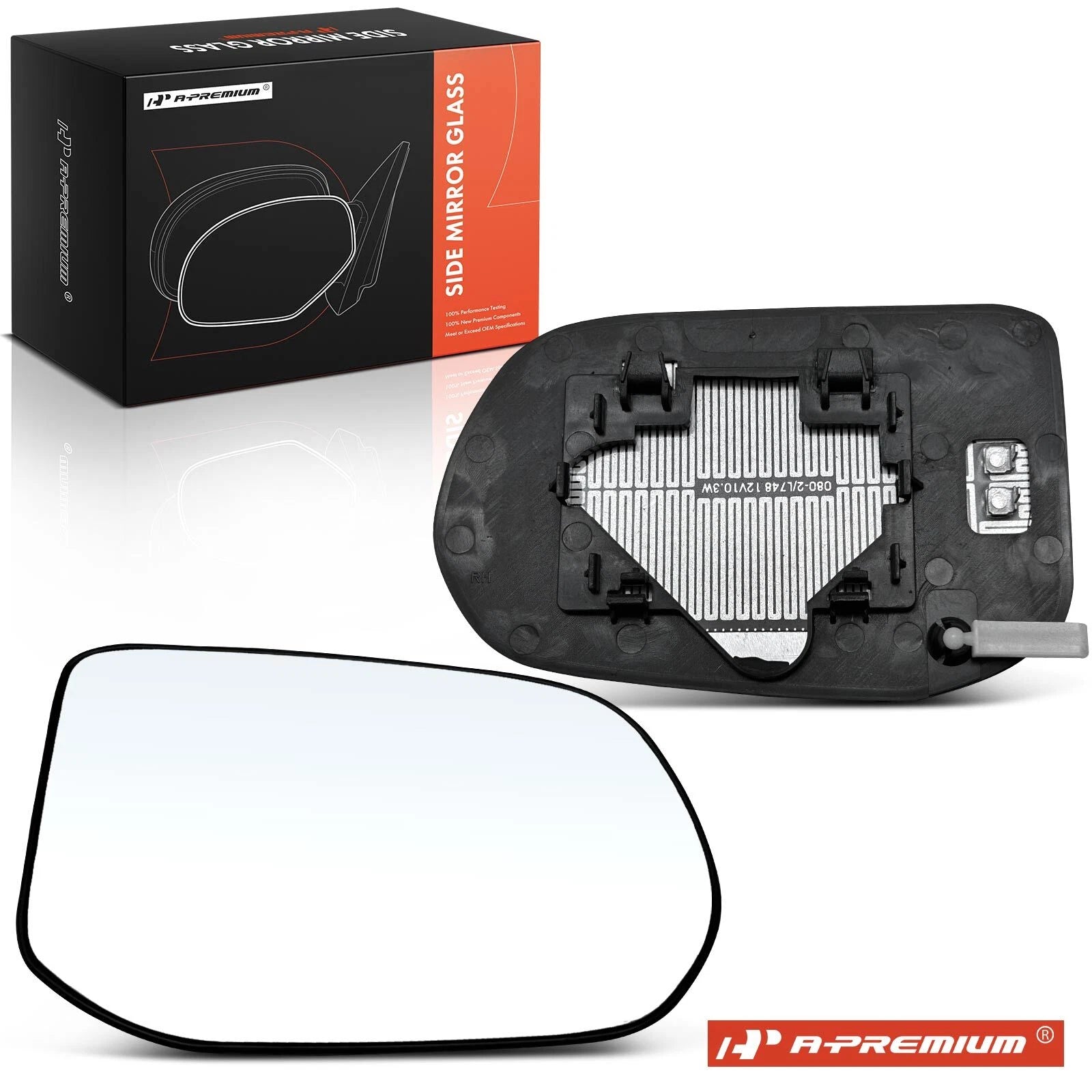 Heated Passenger Power Mirror Glass for Honda Civic (2009–2011)