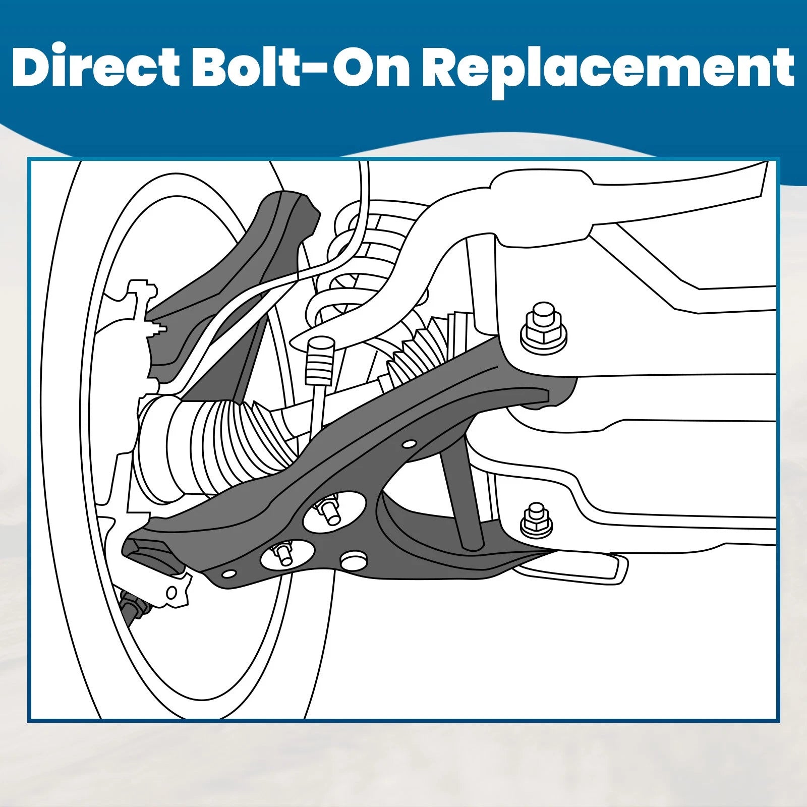 2x Front Lower Control Arm Set for Cadillac DTS Buick Lucerne (2006–2011)