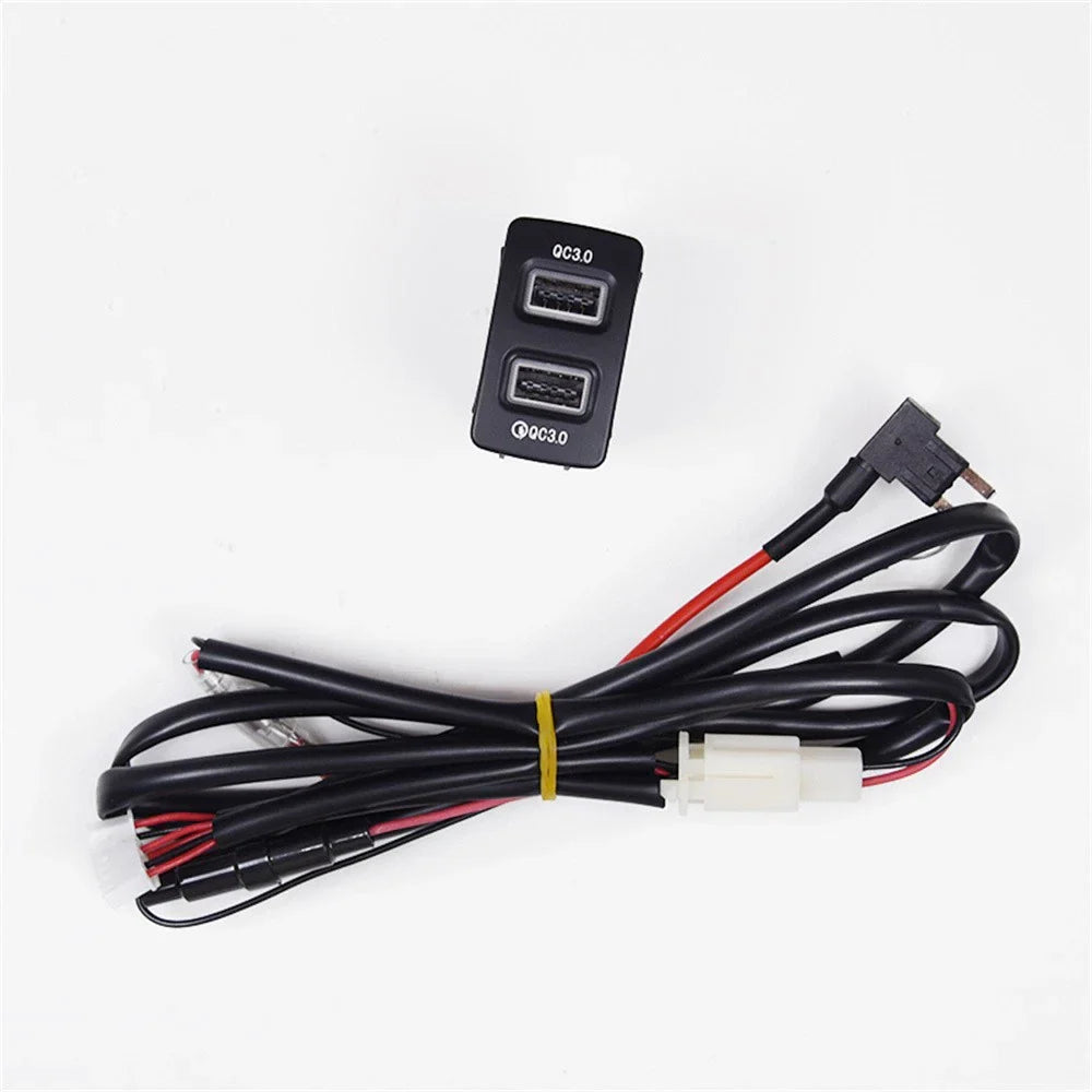 18W Dual-USB QC3.0 Fast Charger for Honda Fit, City, Civic, Acura (2016-2023)