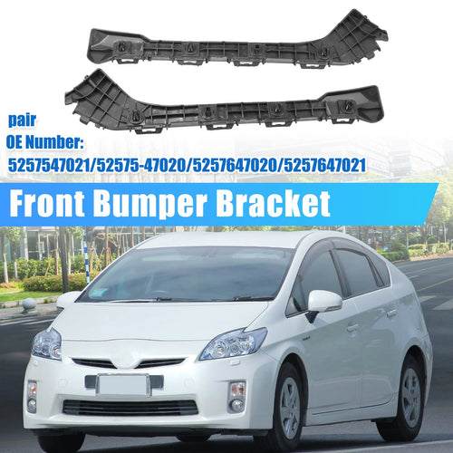 1 Pair Bumper Bracket Side Retainer for Toyota Prius Plug-In (2012–2015) Black