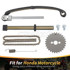 Cam Timing Chain & Tensioner Guide Sprocket for Honda XL80S XR80 XR80R (1979–1999)