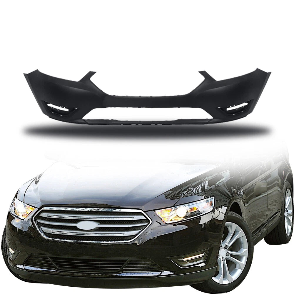 Front Bumper Cover for Ford Taurus (2013–2019) - Primed Black Plastic