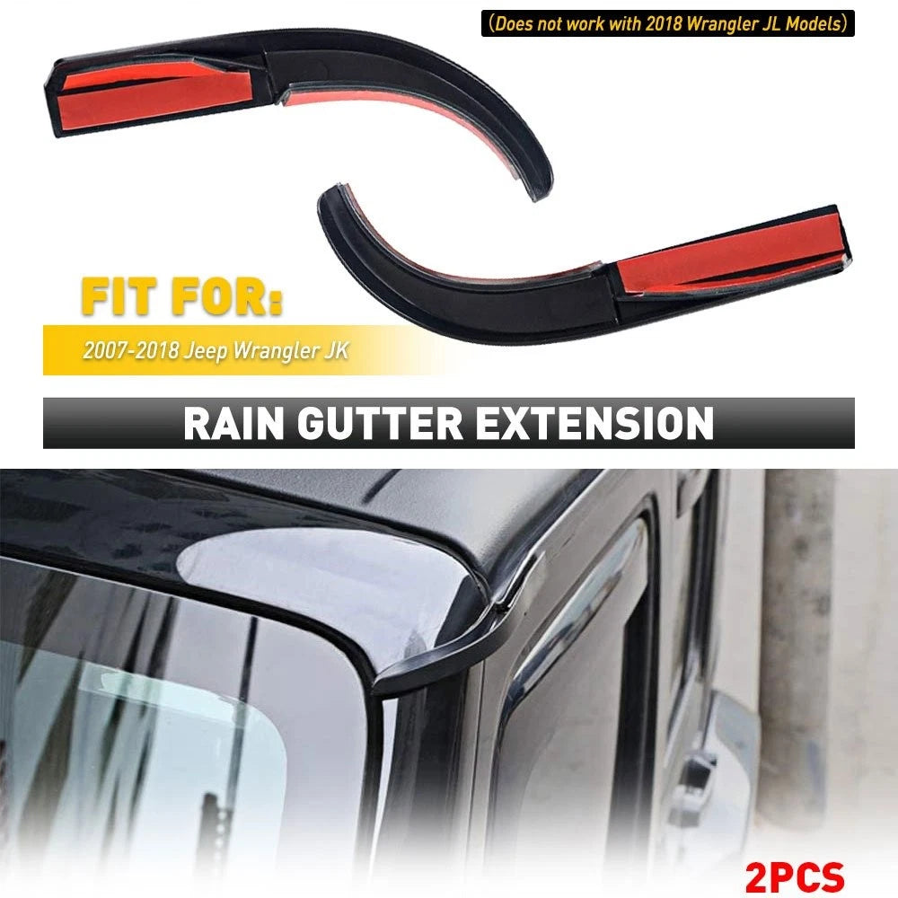 Water Rain Diverters for Jeep Wrangler JK (2007–2017) EXV