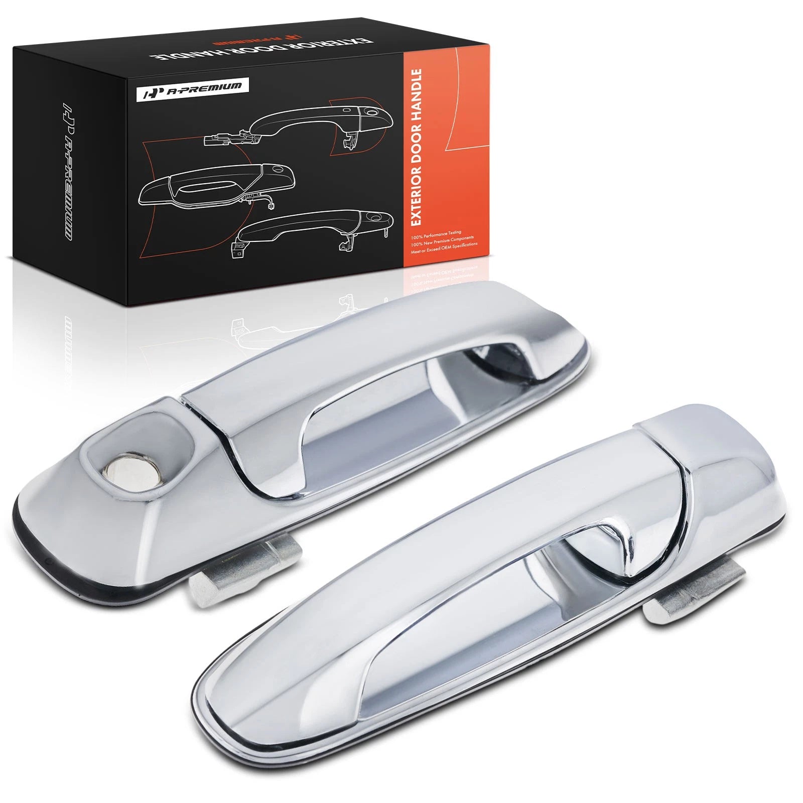 2X Front Exterior Door Handle for Jeep Grand Cherokee (1999–2004)