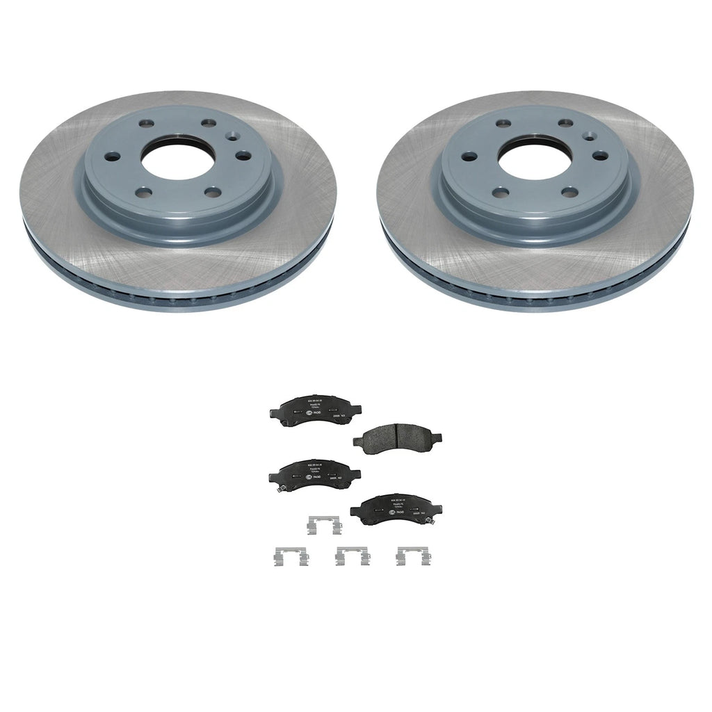 DuraGo Front Rotors & Hella Ceramic Brake Pads Kit for Enclave Traverse (2008–2017)