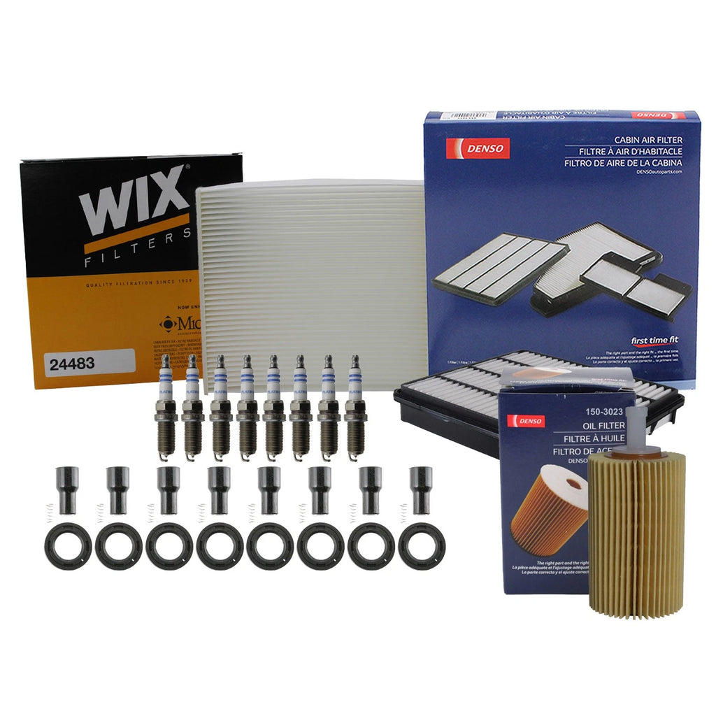 Denso Tune Up Kit with 8 Spark Plugs & Boots for LX570 Sequoia Tundra (2007–2021)