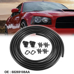 2X Windshield Washer Nozzle & 2.5m Hose Kit for Dodge Durango (2011–2019) 68269108AA