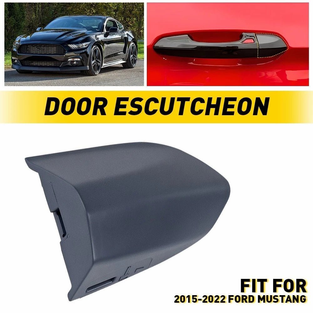 Front Handle Left Door Key Cap Cover Bezel for Ford Mustang (2015–2022)