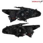 Set of 2 LED Headlight Assembly for Nissan Altima (2016–2018) Chrome Housing