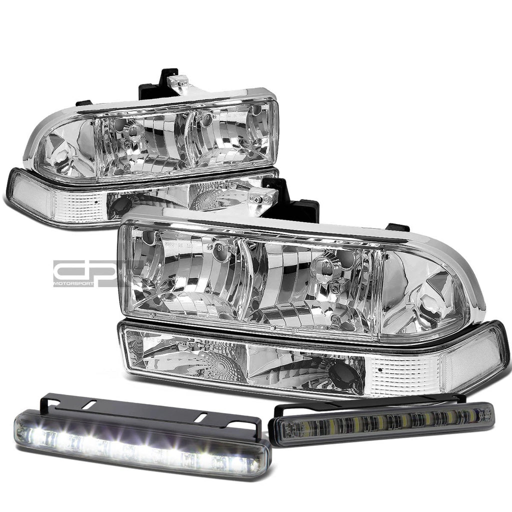 Chrome Housing Smoked LED Fog Light Kit for S10/Blazer (1998–2004)