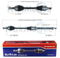 Set of 2 Front CV Axle Shafts for Ford Focus (2000–2011)