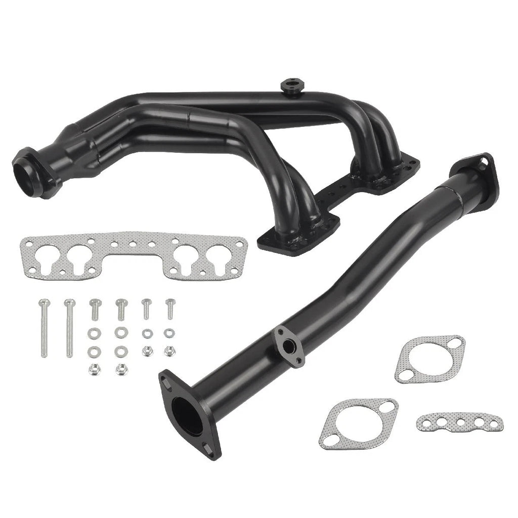 Set of 2 Black Exhaust Header Manifold for Toyota 4Runner Pickup (1990–1995)