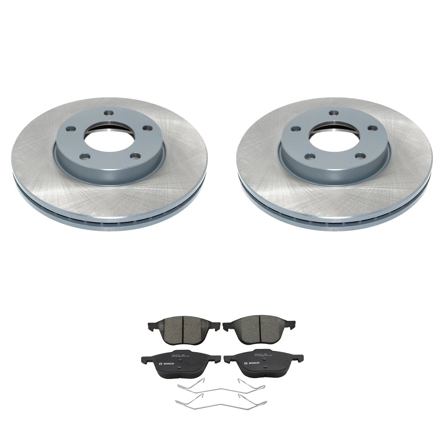 DuraGo Front Rotors & Bosch QuietCast Ceramic Brake Pads Kit for Mazda 3 (2004–2013)
