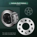 2X Wheel Adapters 5x110 to 5x114.3 for Chevrolet HHR Cobalt (2005–2010)