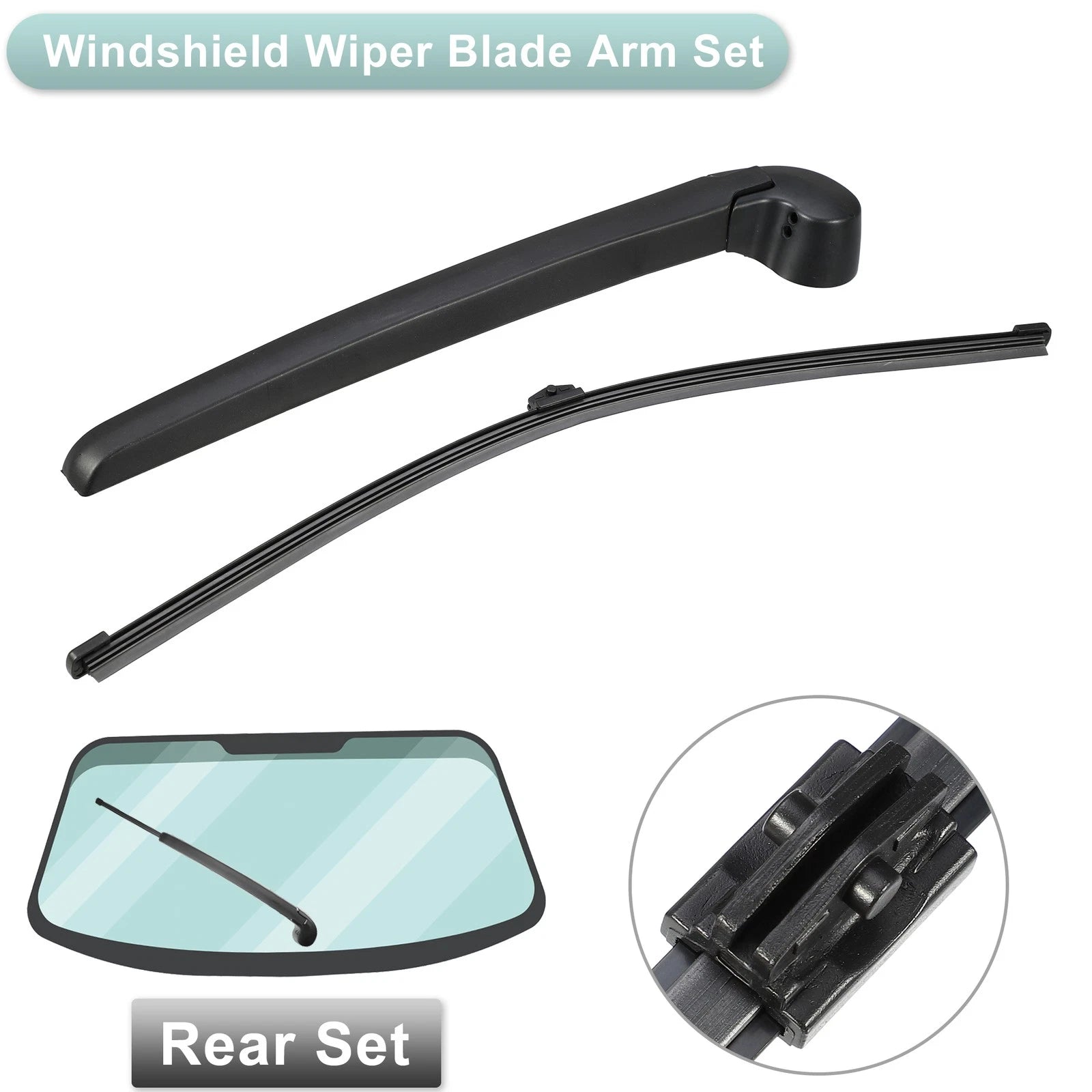 Rear Wiper Blade Arm Set for Audi A4 Allroad Quattro (2009–2016)