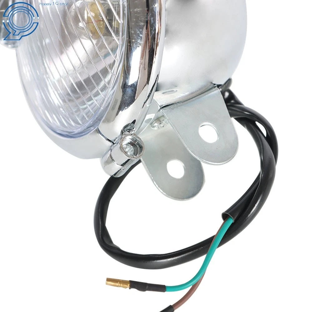Fog Light Bar with Bracket for Motorcycle (Chrome)