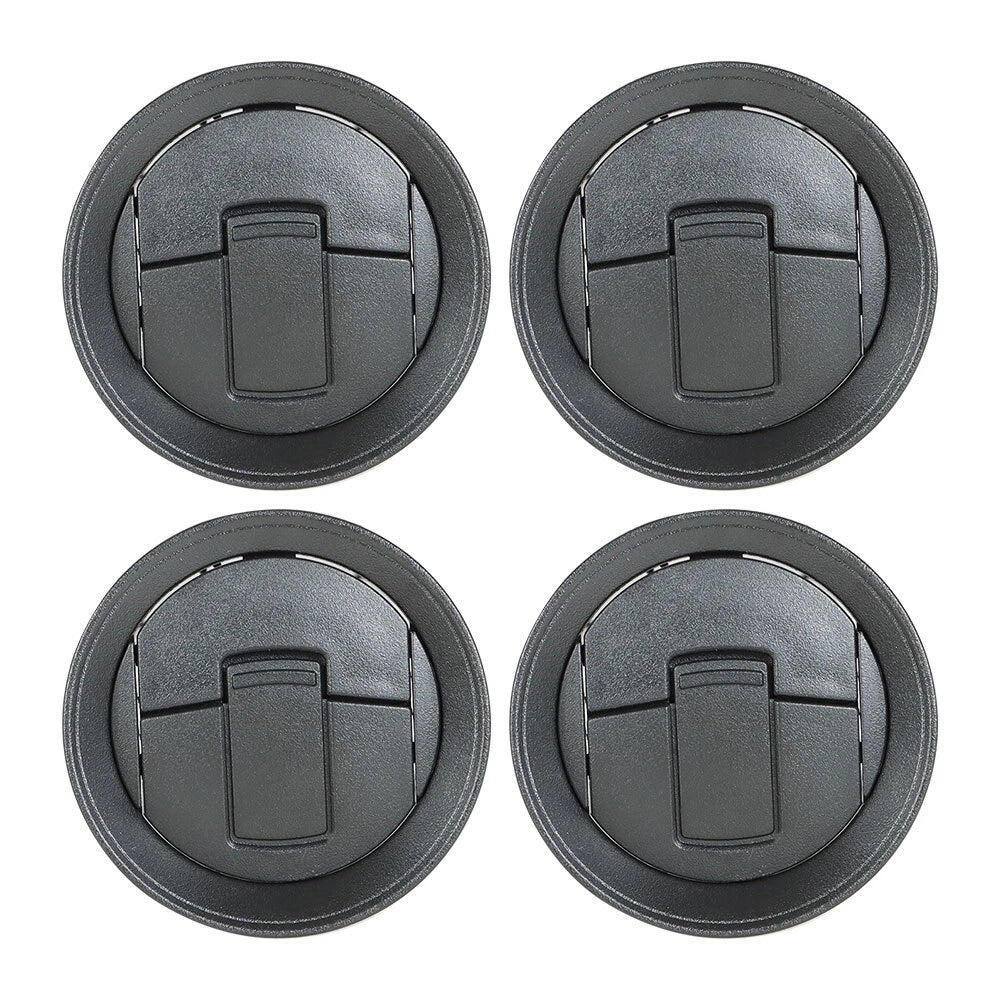 Set of 4 Black Dash AC Heater Air Vents for Ford F-150 (2009–2014)