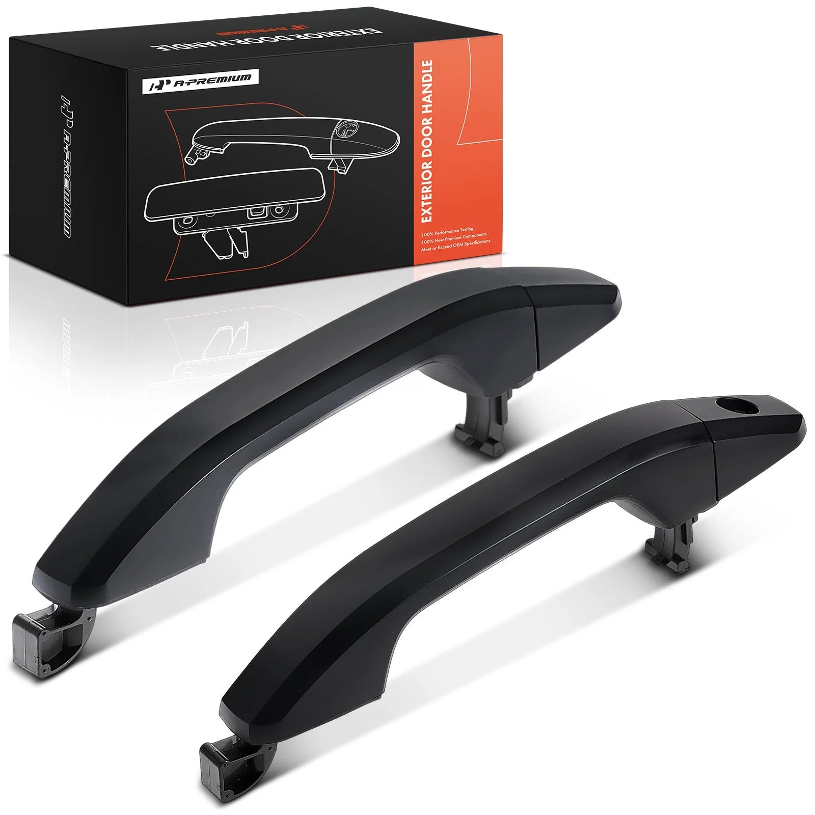 2X Front Exterior Door Handle for Chevy Silverado 1500 GMC Sierra 1500 (2007–2018)