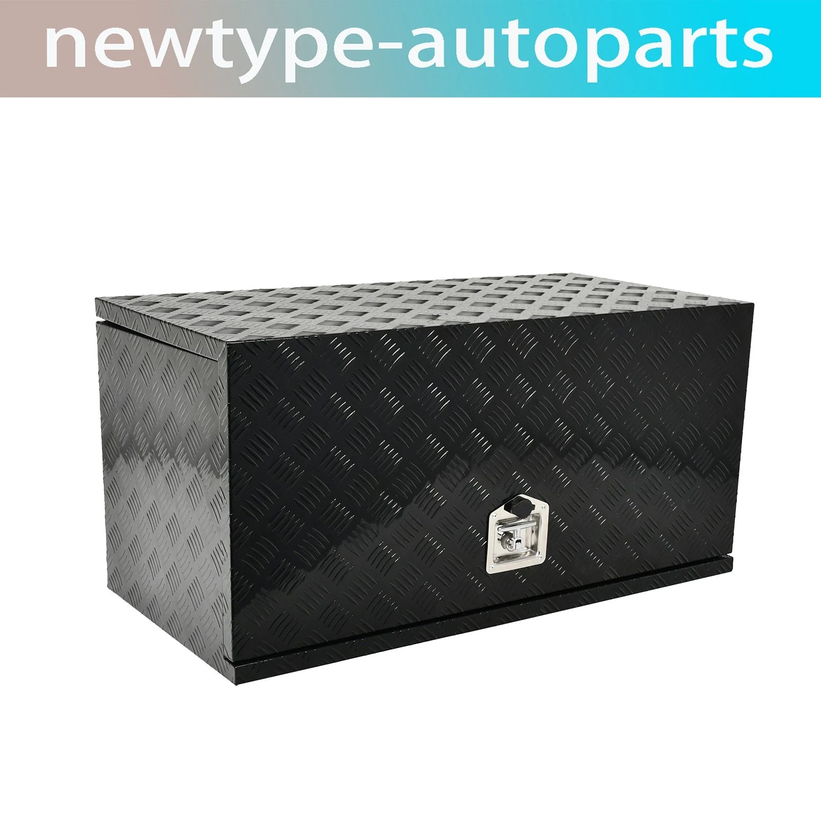 Black Aluminum Tool Box for Pickup Truck (39.5"X19.5"X19.5")