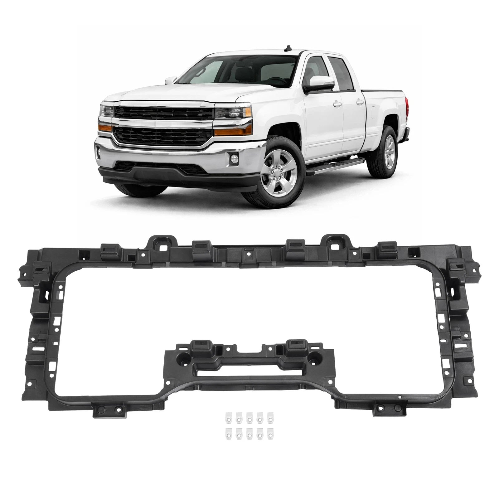 Radiator Support Grille Mounting Bracket for Chevrolet Silverado 1500 (2016–2019)
