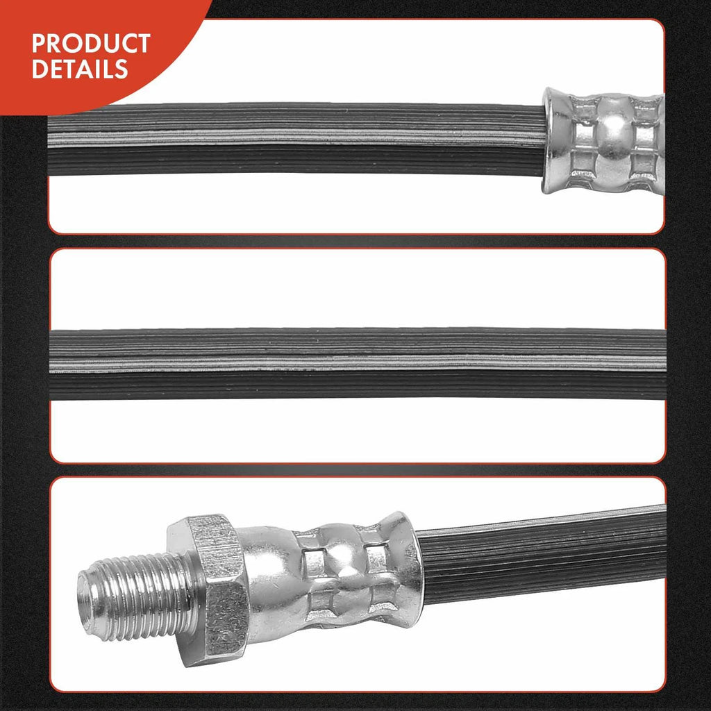 2X Front Brake Hydraulic Hose for Hyundai Elantra (1992–1995)