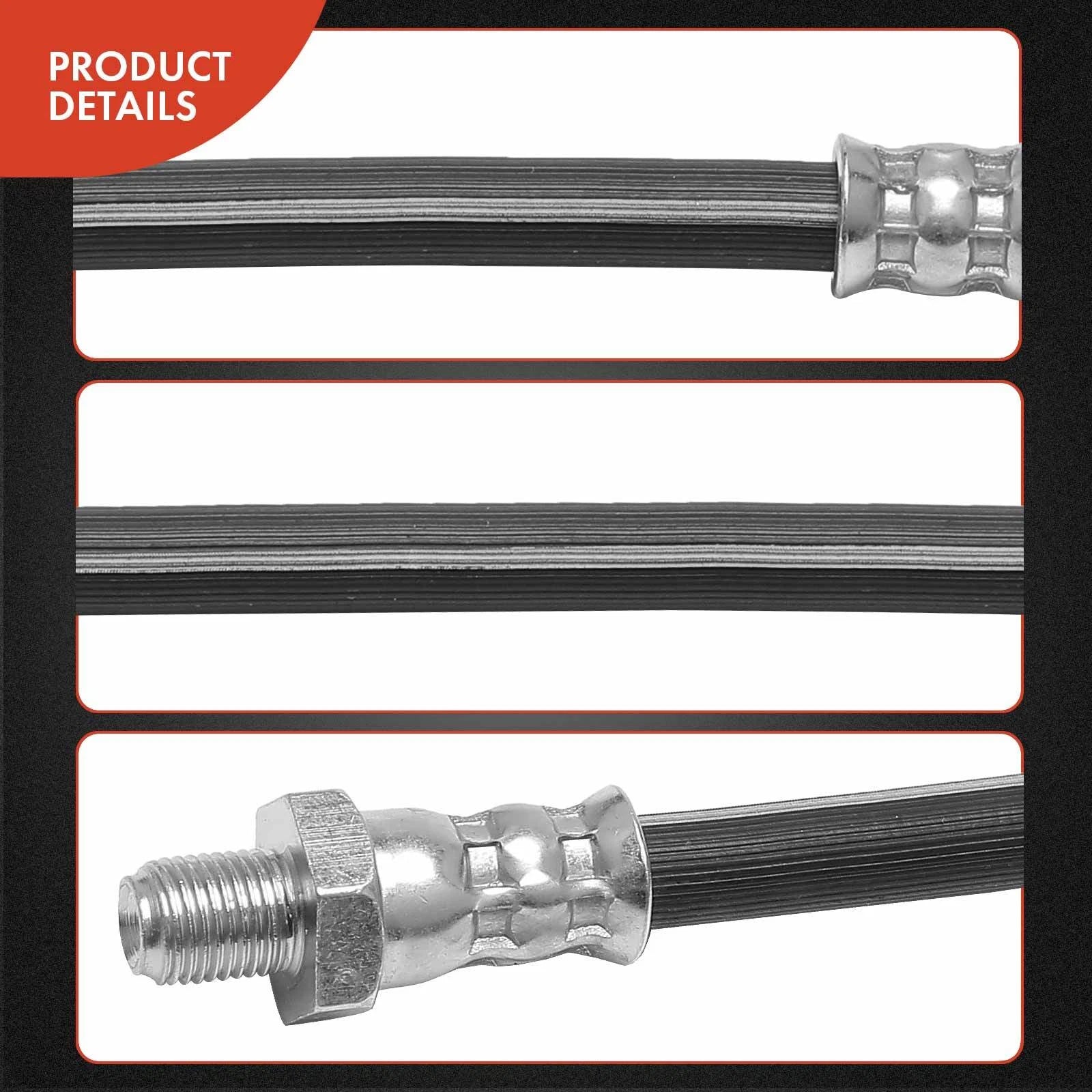 2X Front Brake Hydraulic Hose for Hyundai Elantra (1992–1995)