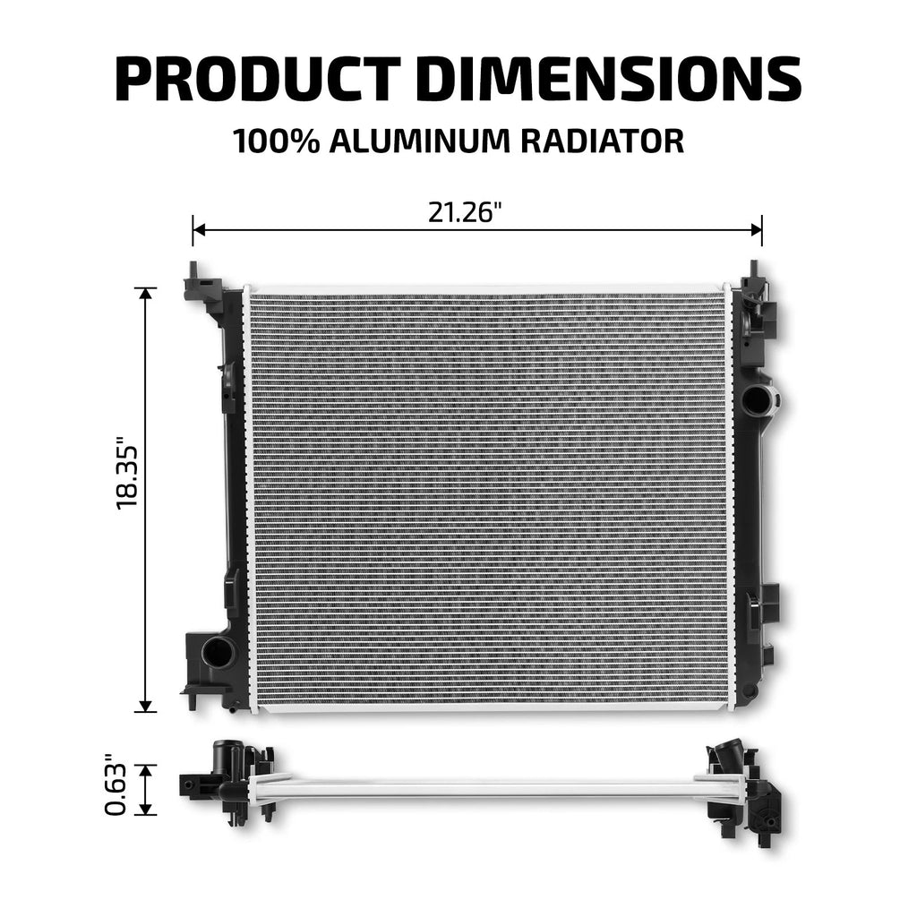 Aluminum Radiator for Nissan Rogue Sport (2017–2019) 2.0L 13787