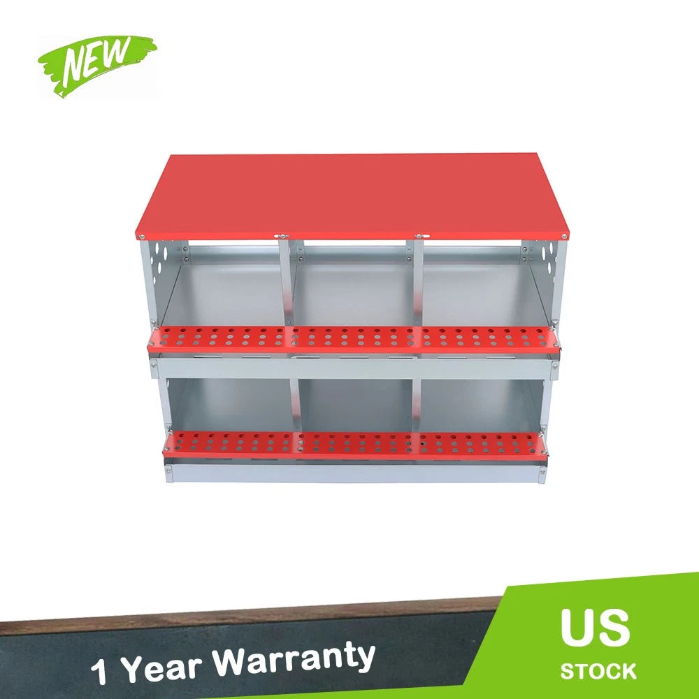 6 Hole Roll Away Nesting Box for Chickens (Laying Eggs)