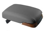 Leather Console Lid Pull Over Cover for Kia Amanti (2004–2006) Gray