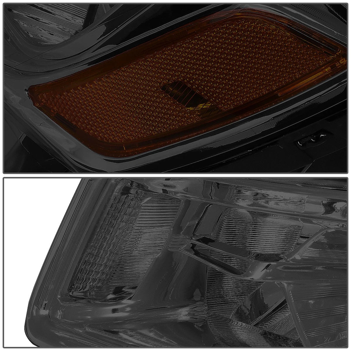 Smoked Housing Amber Side Projector Headlight for Jeep Grand Cherokee (2014–2016)