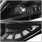 Projector Headlight Lamp for Kia Optima (2011–2013) - Black Housing, Clear Lens