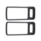2Pcs Carbon Fiber Interior Door Handle Bowl Trim for Ford Mustang (2009–2013)