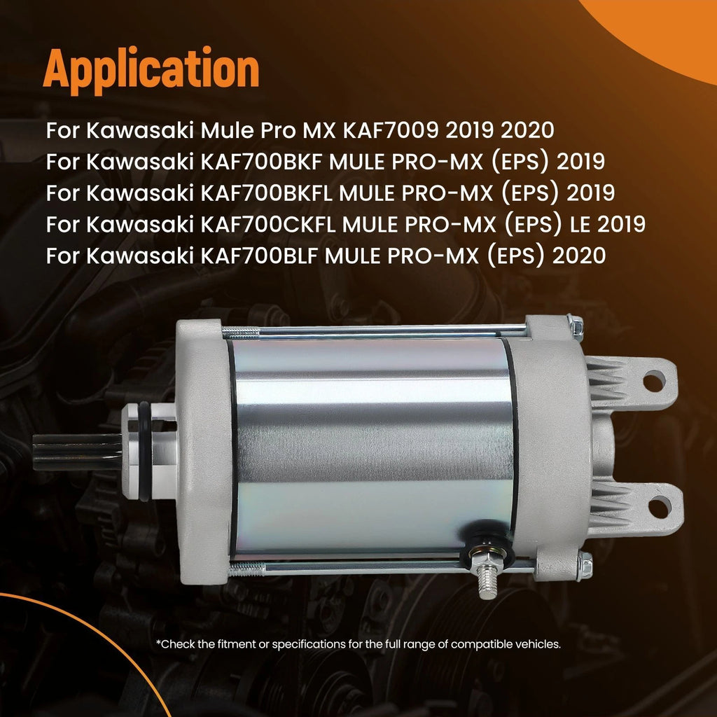 Electric Starter Motor for Kawasaki MULE Pro MX KAF700 (2019–2020)
