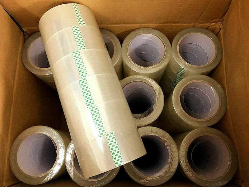 12x Packing Tape for Various Applications (48mm x 75M)