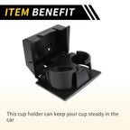 Cup Holder for Ford F-250 F-350 F-450 F-550 (2008–2016) Coin Holder Gray